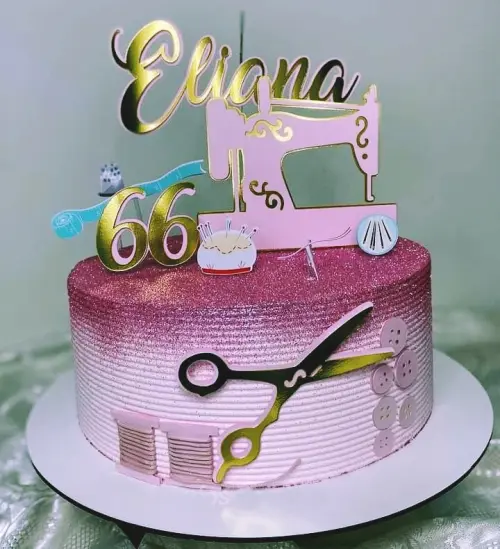 Arquivo de Corte Topo de Bolo Costureira