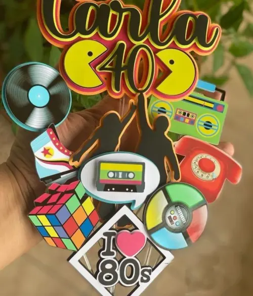 Arquivo de Corte Topo de Bolo anos 80