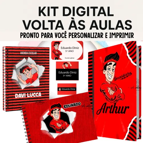 Arquivo digital Combo Etiqueta Escolar Enaldinho