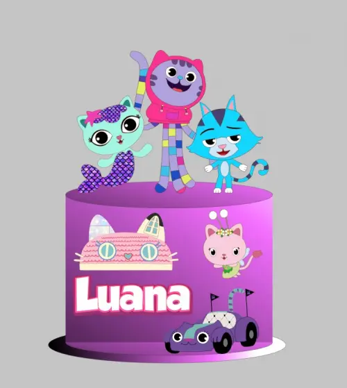 Arquivo de corte Topo de Bolo casa magica da gabby