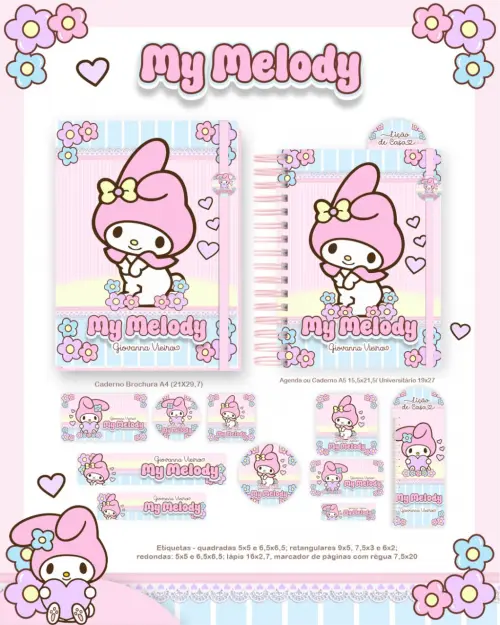 Arquivo Digital Kit Etiquetas Melody