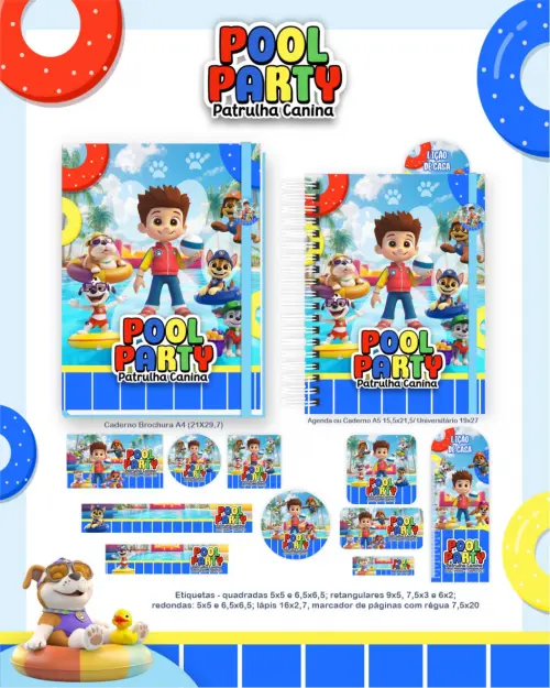 Arquivo digital Etiqueta Escolar patrulha canina