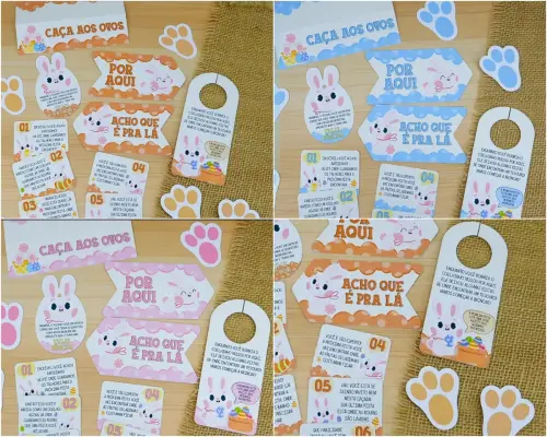 Arquivo de Corte Combo Caça Ovos Páscoa