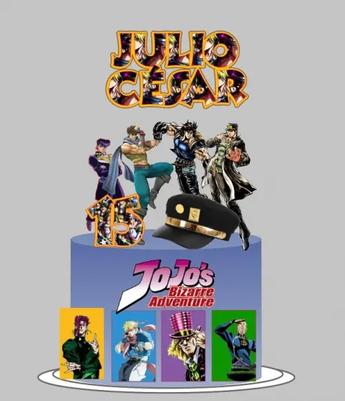 Topo De Bolo Animes Jojos Bizarre Adventure