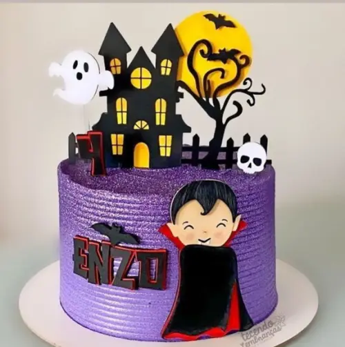 Arquivo de Corte Topo Halloween Menino Vampiro