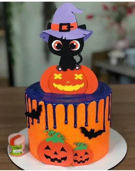 Arquivo de Corte Topo Halloween Gatinho