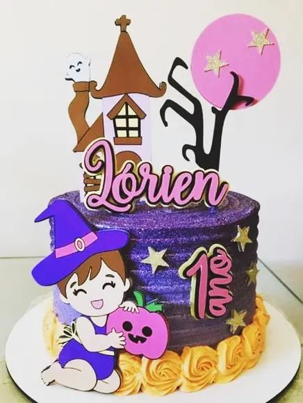 Arquivo de Corte Topo Halloween Bruxinha