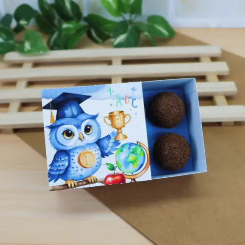 Arquivo de Corte Caixa 4 Doces Dia dos Professores