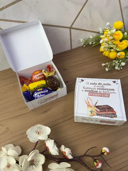 Arquivos de Corte Caixa Doces Dia dos Professores