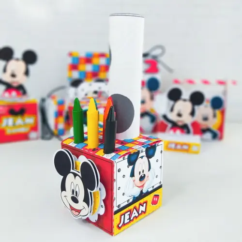 Arquivo de Corte Caixa Mickey Pintura
