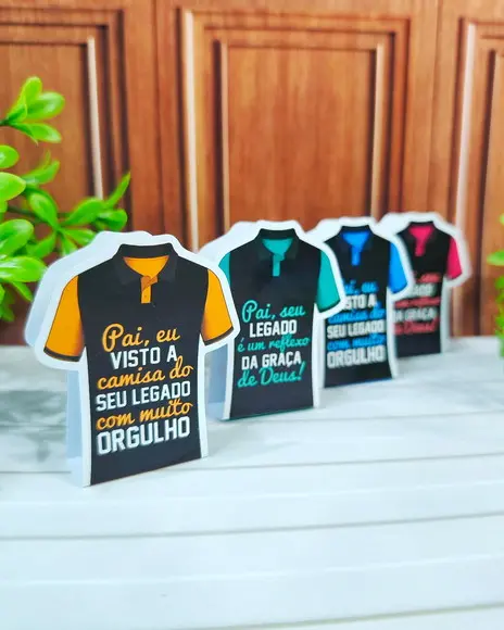 Arquivo de Corte Tag Camisa Dia dos Pais