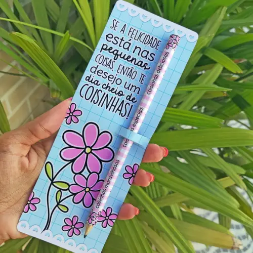 Arquivo de Corte Tag Lapis e Adesivo Mensagem