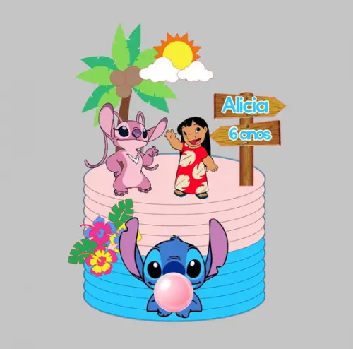 Arquivo de Corte Topo Lilo Stitch 05