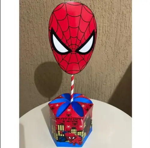 Arquivo de Corte Centro de Mesa Homem Aranha