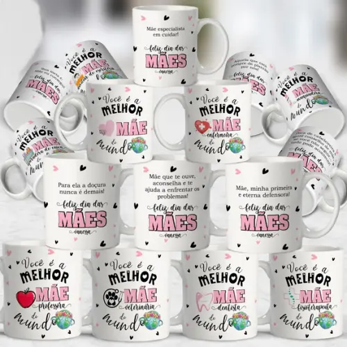 Arquivo Digital Combo Canecas Dia das Mães