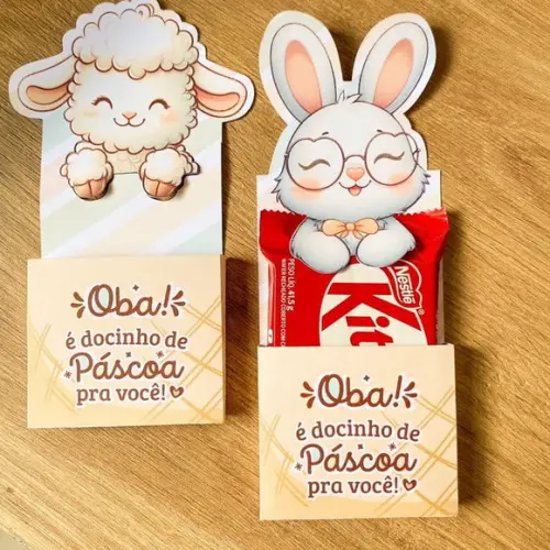 Arquivo de Corte Porta Kit Kat Coelho