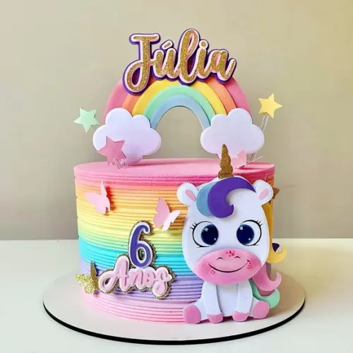 Arquivo de Corte Topo Unicornio em Camadas