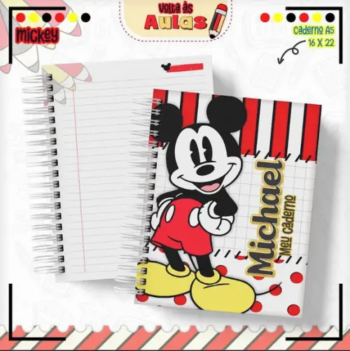 Arquivo de Corte Agenda Mickey