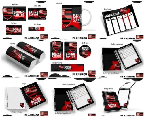 Arquivo de Corte Combo Etiquetas Flamengo