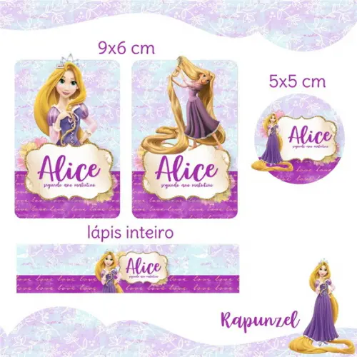Arquivo de Corte Etiquetas Rapunzel 02