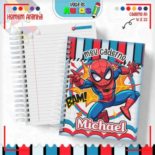 Arquivo Digital Etiquetas Homem Aranha