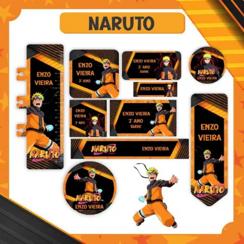 Arquivo Digital Etiquetas Naruto