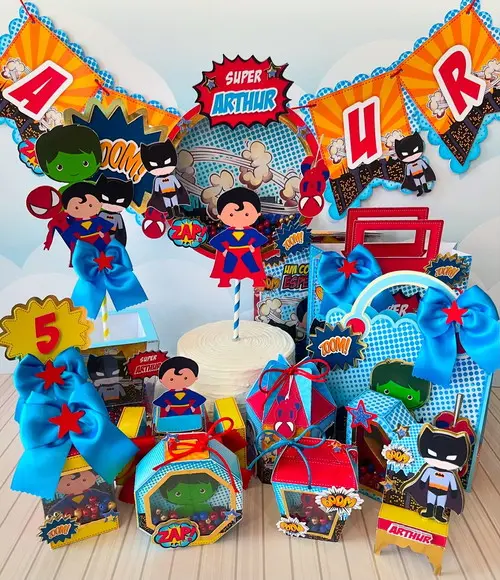 Arquivos de Corte Caixa Super Herois