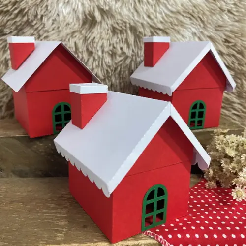 Arquivo de Corte Caixa Casinha Natal