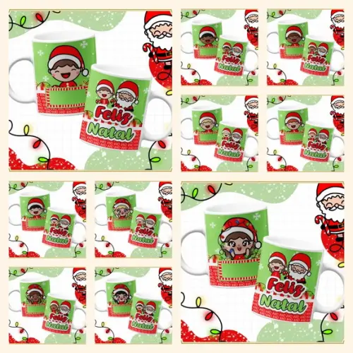Arquivo de Corte Combo Canecas Natal
