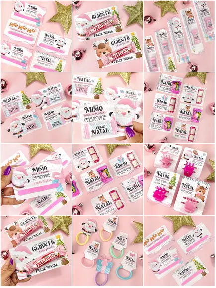 Arquivo de Corte Combo Kit Natal Rosa
