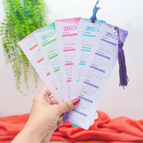 Arquivo Digital Calendário Marca Página 2025