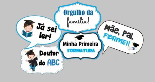 Arquivo de Corte Plaquinhas Formatura Abc
