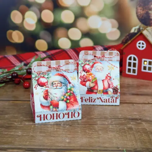Arquivo de Corte Saquinho Aquarela Natal