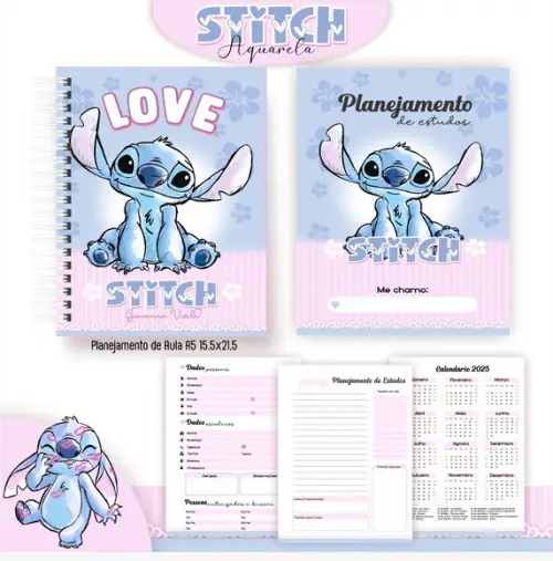 Arquivo de Corte Combo Encadernação Lilo e Stitch