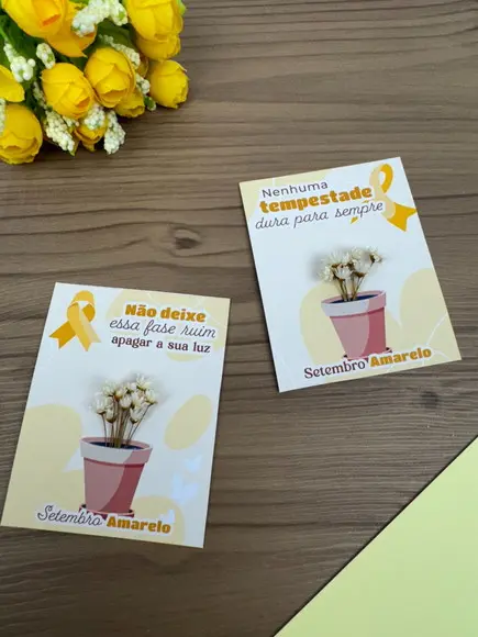Arquivo de Corte Cartão Setembro Amarelo