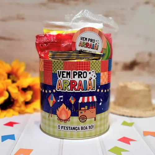 Arquivo de Corte Tubo Lata Festa Juninas