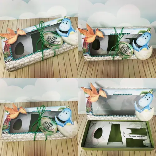 Arquivo de Corte Kit Confeiteiro Dino em Studio/pdf/png