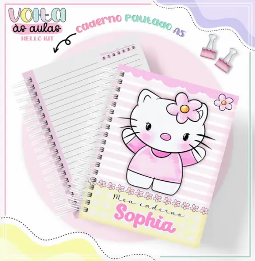 Arquivo Digital Caderno Hello Kit