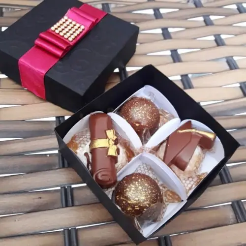 Arquivos de Corte Caixa para 4 Doces