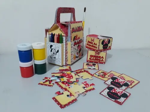 Arquivo de Corte Kit Pintura Minnie Dia das Crianças