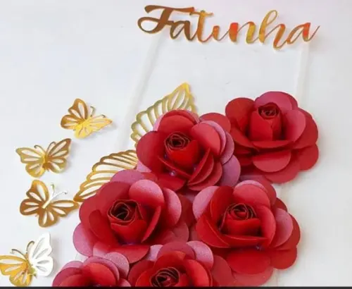 Arquivo de Corte Flores Vermelhas