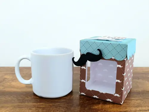 Arquivo Corte Caixa Caneca Dia dos Pais