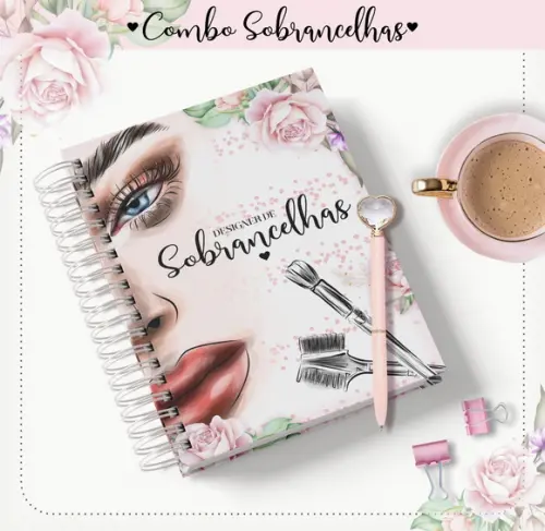 Arquivo Digital Combo Encadernação Design Sobrancelhas