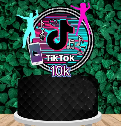 Arquivo de Corte Topo de Bolo Tiktok 03