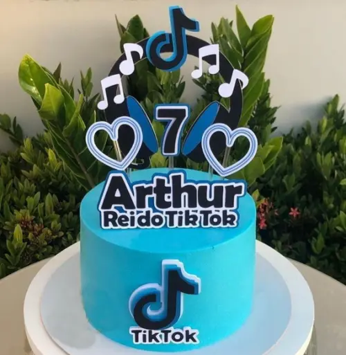 Arquivo de Corte Topo de Bolo Tiktok 01