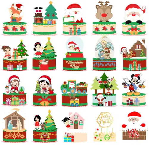Arquivos de Corte Combo Topos Natal