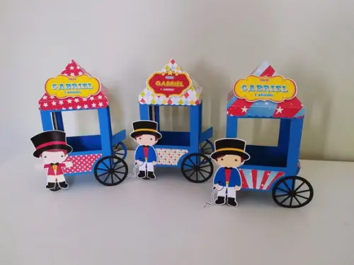 Arquivos de Corte Carrinho de Pipoca Circo