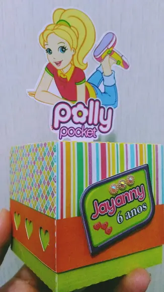 Arquivos de Corte Caixa Cubo Polly Pocket