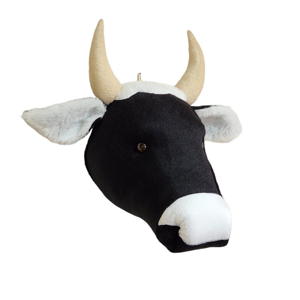 Falsa Taxidermia em Pelúcia Cabeça de boi