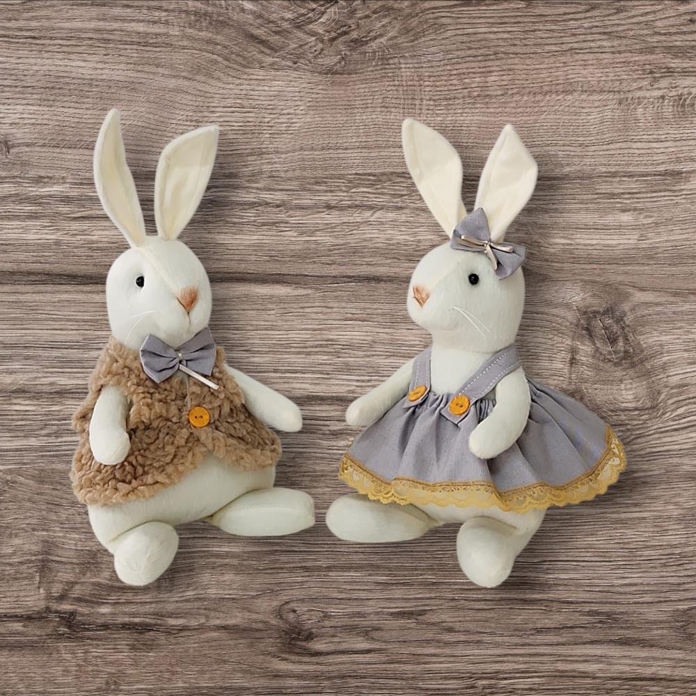 Casal de Coelhos 36 cm